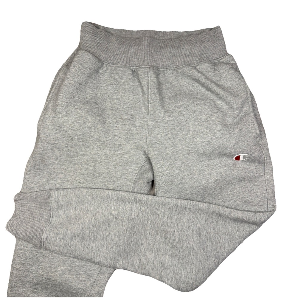 Champion Reverse Weave Sweatpants Heather Gray Joggers Men's Small Cuffed Pants